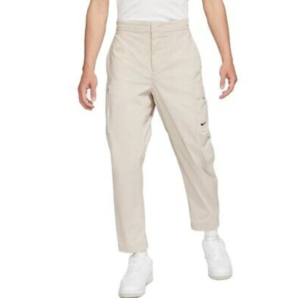 Nike Sportswear Style Woven Unlined Cargo Pants Mens 34 Beige DD7034-236